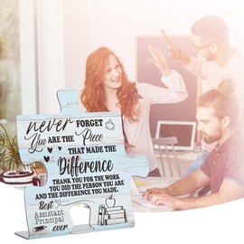 Best Assistant Principal Ever Desk Decorative Sign, Appreciation Gift for Vice Principals, Thank You for School Recognition, End of Year or Retirement Gift TZ180