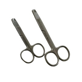 2 Piece Count - Small Animal Nail Cutters Scissors Style Claw Trimmer for Dogs, Cats, Birds, and Other Small Animals - Stainless Steel (3.5 in + 4.5 in)