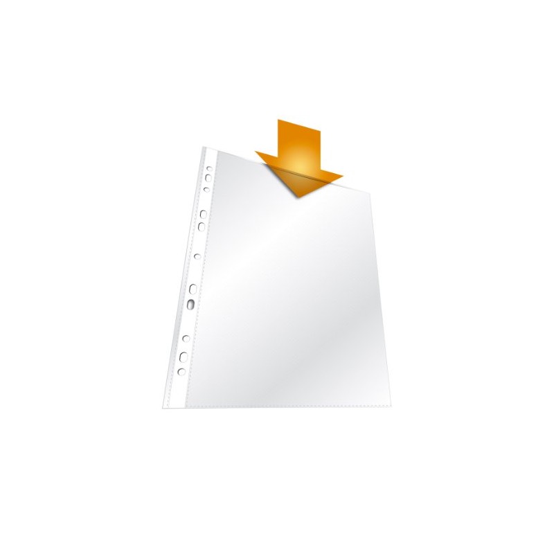 Durable A4 Punched Pockets - Transparent