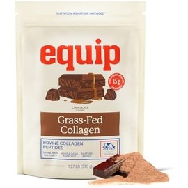 Equip Foods Grass Fed Collagen Powder -100 Hydrolyzed Bovine Collagen Peptides with Amino Acids - Prime Beef Collagen for Healthy Joints, Skin  Nails