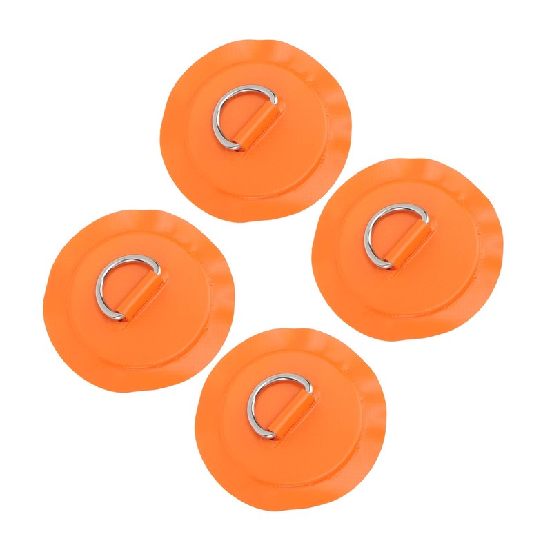 LIYJTK Inflatable Boats D Rings Patch, 4pcs Round PVC Patch