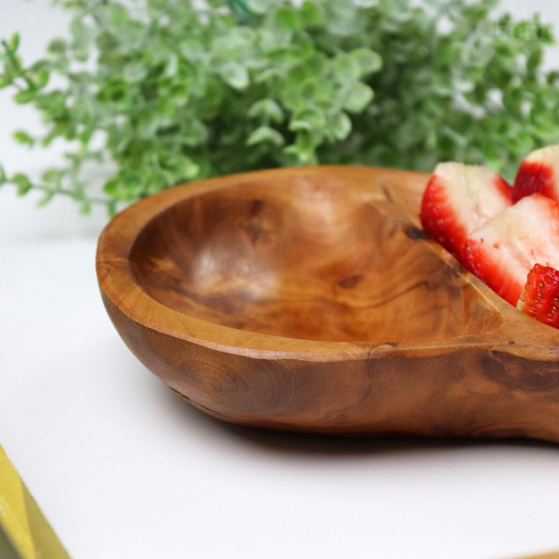 Darthome Teak Root Antipasti Platter Hand Carved Rustic Wood Oval