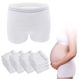 HANSILK Mesh Postpartum Underwear 12 Pack High Waist Reusable Post Bay C-Section Recovery Maternity Panties for Women Washable Mesh Panties (XX-L)