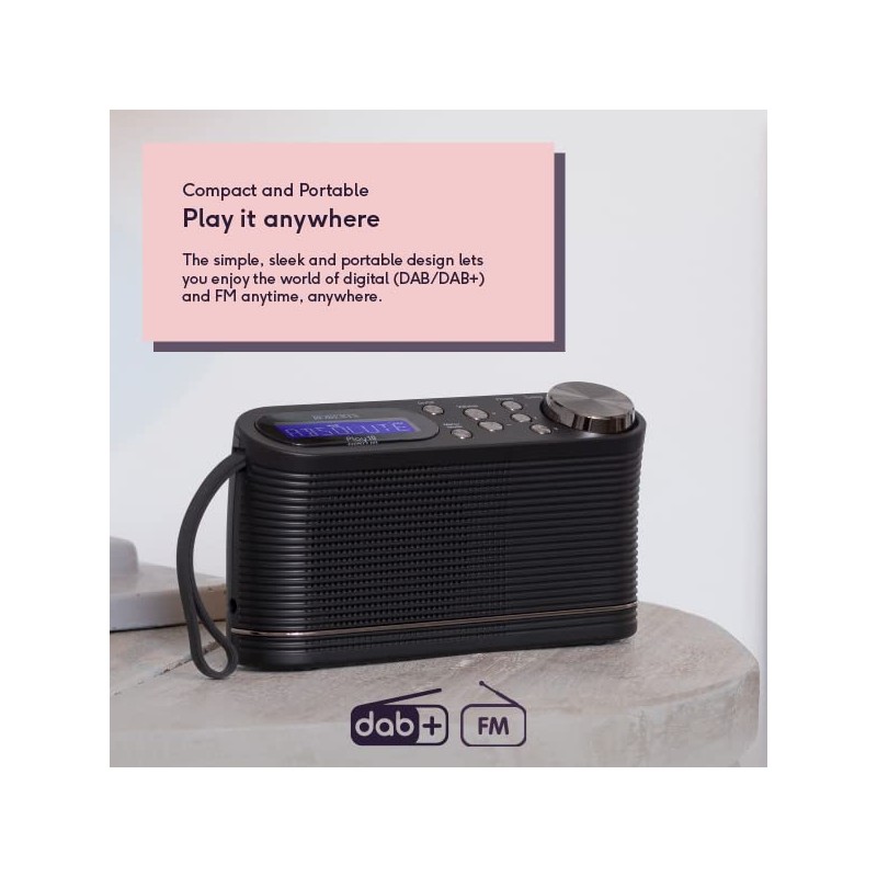Roberts Play10 DAB/DAB plus/FM Digital Radio with Simple Presets -