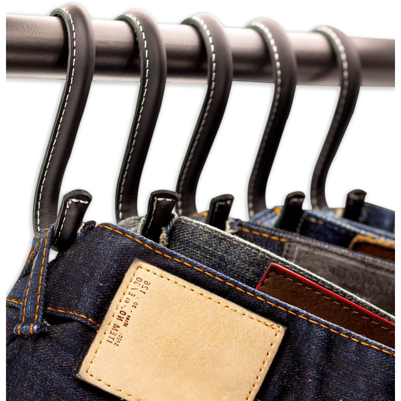 Brute Strength - S-Hooks Wrapped with Full Grain Leather -