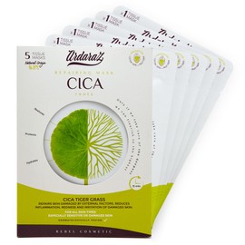 Moisturising cloth masks face, repairs, soothes and regenerates, rich in CICA serum, Centella Asiatica. Masks set of 5 face masks Ardaraz