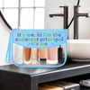 Sazuwu Assistant Principal Appreciation Gifts Blue Makeup Bags with Zipper