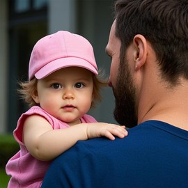 BQUBO Toddler Baseball Cap Baby Sun Hat Solid Color Cotton Caps Unisex Baby Trucker Hats Adjustable Caps with Ponytail Infant Toddler Kid Hats for Boys Girls 6M-6Y