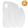 3pcs Acrylic Paint Palette Clear Art Palette for Adults &