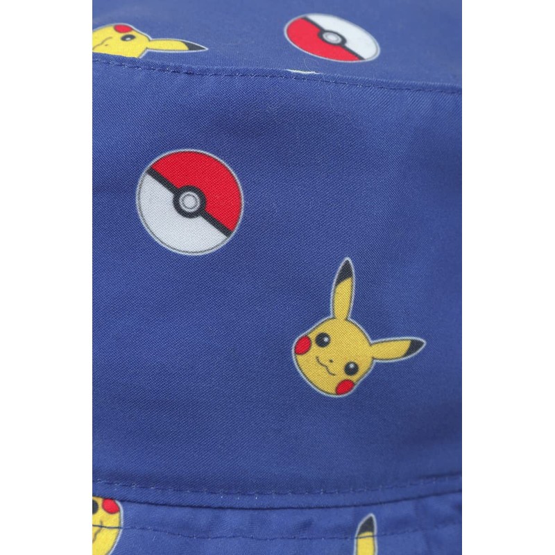 Difuzed Men's Pika & Pokeball All-Over Floppy Hat, Blue, One