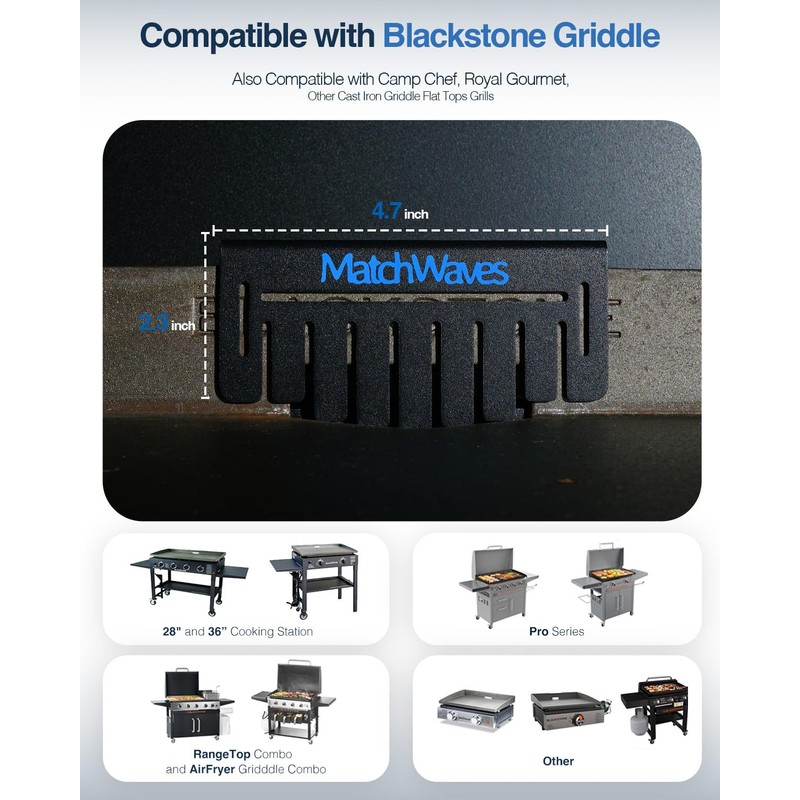 Grease Gate Blocker for Blackstone Griddle, Mesh Screen for Blocking
