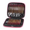 Interchangeable Carbonized Bamboo Needles Set Aluminum Circular Knitting Needles Ring