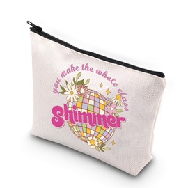 WCGXKO Student Appreciation gift Teachers Day Gift You Make The Whole Class Shimmer Zipper Pouch Makeup Bag (whole class)