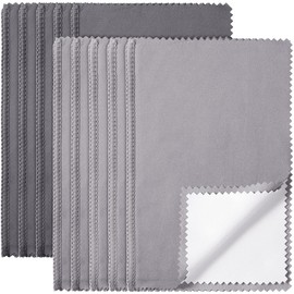 Silver Jewelry Polishing Cloths Jewelry Cleaning Cloth Polish Cloths for Gold Silver Jewelry Coins Watches Silverware 6 x 8 inches Tarnish Remover Keeps Jewelry Shining (10 Pieces)
