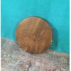 Greenage Rustic Natural Round Teak Wood Slab Table Top DIY