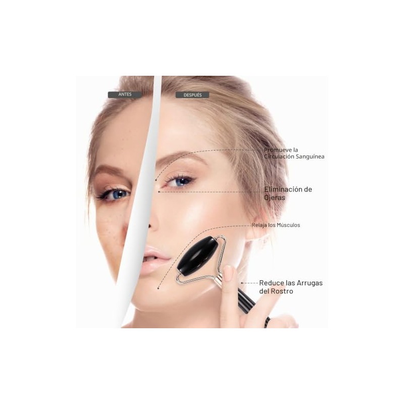 Set Rodillo Hielo, Gua Sha y Cepillo Linfático para Masaje