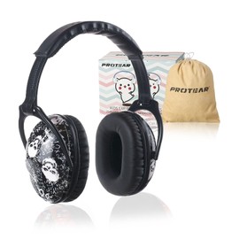 PROTEAR Kids Noise Cancelling Headphones,25dB NRR Hearing Protection,Noise Reduction,Sound Proof for Kids,Toddler Earmuffs for Concert,Airplane,Autism,Monster Jam,Travel,School(Skull)