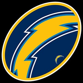 Los Angeles Chargers MEGA Style Logo 12" Magnet Heavy Duty Auto Home Football