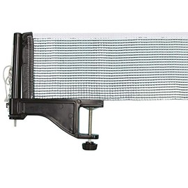Donic-Schildkröt Table Tennis Net Post Set Friend, weatherproof net post set with hight- adjustable nylon- net, max. thickness of Table: 5cn