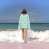 Makachen Microfiber Striped Blue Pink Flamingo Beach Towel Blanket,Sand Free