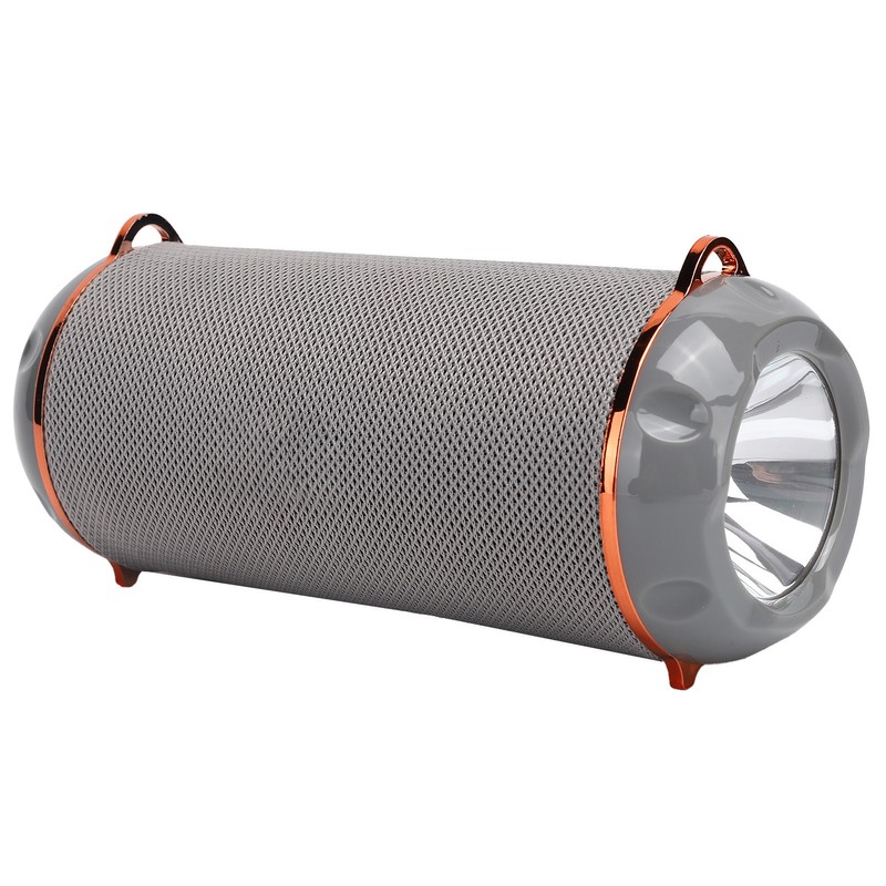 Bluetooth 5.0 Speaker Portable Flashlight Column TWS HiFi Stereo FM