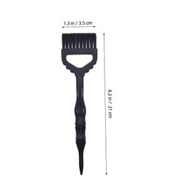 PACKOVE 2PCS Hair Coloring Brush Large Nylon Dyeing Tool with Pointed Tail for Salon and Home Use Durable Hairdressing Comb for Easy Application and Quick Drying Black Color