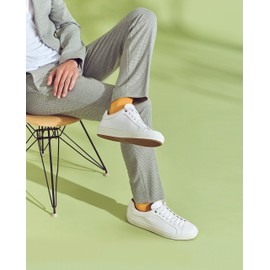 FALKE Men's Tiago Socks Breathable Sustainable Organic Fil D'Ecosse Cotton Light Shine Flat Seam Pressure-free Toe Fine Plain Thin Business Everyday 1 Pair, Blue (Sapphire 6055) environmentally