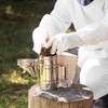 New Bee Hive Smoker Stainless Steel w/Heat Shield Beekeeping Equipment