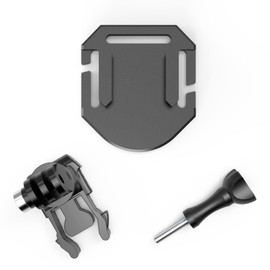 MOLLE Tactical Vest Base Connection Mount Hanging Buckle Molle Holder with 360 Degree Rotate Screw Swivel Mount Helmet kit for GoPro 13/12/ 11/10 /9/8 /7/6 /5/4, DJI Osmo Action,AKASO