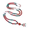 Ayriwoyi Red Beaded Necklace 108 Mala Beads Necklace Meditation Necklace