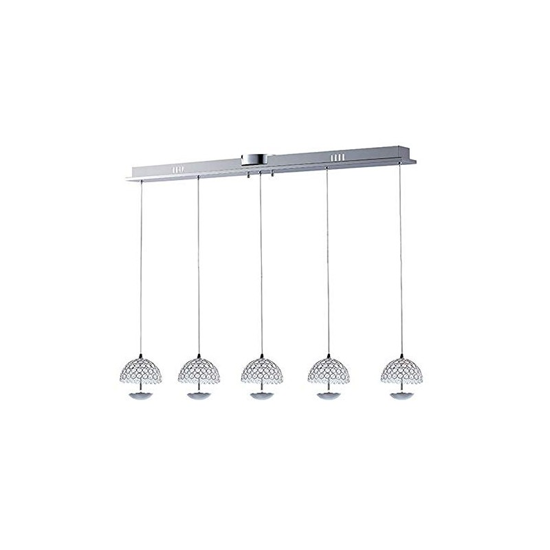 ET2 E24495-20PC, Parasol Mini Pendant, 5 Light LED, Chrome