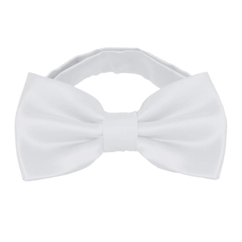 Mens Classic Pre-Tied Satin Formal Tuxedo Bowtie Adjustable Length Large