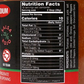 2 Gringos Chupacabra Salsa Medium 16 Oz with Fresh Serranos and Jalapenos Single Bottle