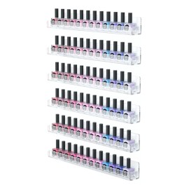 Estantes Flotantes De Acrílico Para Esmaltes De Uñas 8pcs