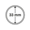 Leuchtturm Pack of 10 Gold Silver Euro Coin Capsules 14mm