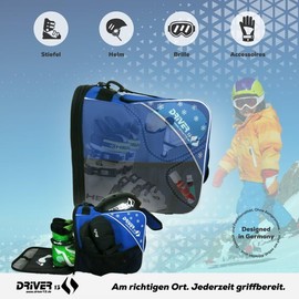 Driver13 ® Children's Ski Boot Bag Blue