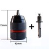 Ptazucv 1.5-13mm Keyless Drill Chuck Duty 1/2''-20UNF, With 3/8" SDS-Plus
