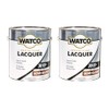 Watco 63131-2PK Lacquer Clear Wood Finish, Gallon, Semi-Gloss Clear, 2