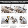 SEAFRONT 10 Pieces Hinge LED Sensor Light for Cabinet Doors,