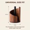 VANWYCHEN Wooden Paper Towel Holder(Brown), for Jumbo Rolls
