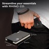 RHINO CO. Minimalist Metal Wallet RFID-Blocking Credit Card Holder with
