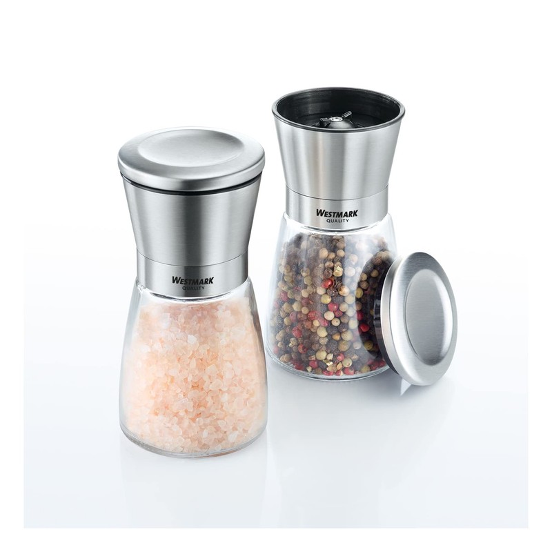 Westmark Spice Mill with Ceramic Grinder, Glass/Ceramic/Stainless Steel, Stainless Steel,