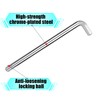 L-Type Weight Stack Pin, 3/8in Diameter 4.4in Locking Space Carbon