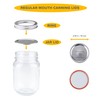 100 Pcs Regular Mouth Canning Lids+ 10 Pcs Mason Jar