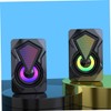 LABRIMP 1 Pair USB Computer Speakers Portable Creative Speaker for