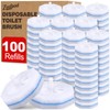 100 Count Toilet Wand Refills, Toilet Bowl Cleaners Compatible with