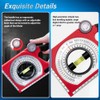 Kadimendium Inclinometer, Angle Finder, Protractor, Magnetic Protractor, Spirit Level, Protractor