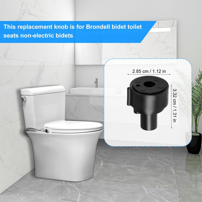 Replacement Parts Knob for Brondell, Sturdy Plastic Non Electric Bidet