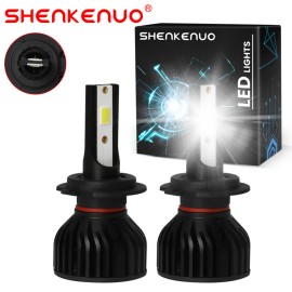 SHENKENUO For Honda CBR600RR 2007-2020 H7 White 6000K LED Headlight Bulbs Upgrade Kits 2PC