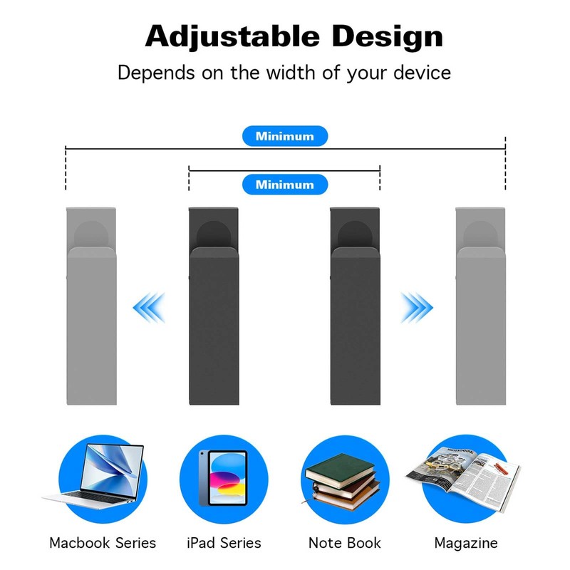 FAMKIT Side Shelf on Desk, 2 Pieces Laptop Holder Table